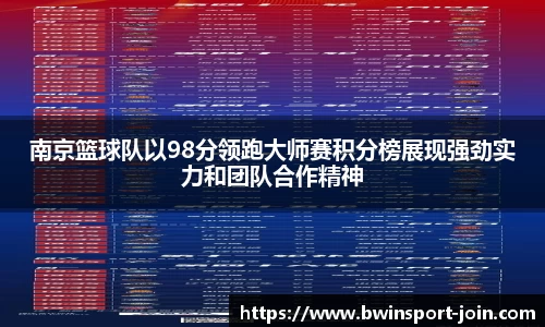 南京篮球队以98分领跑大师赛积分榜展现强劲实力和团队合作精神